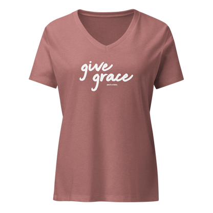 Give Grace Women’s V-neck Tee