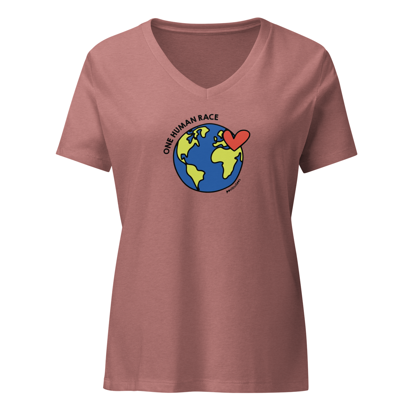 One Human Race Women’s V-neck Tee