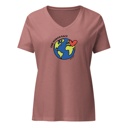 One Human Race Women’s V-neck Tee