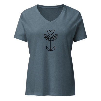 Have Faith Women’s V-neck Tee