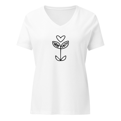 Have Faith Women’s V-neck Tee