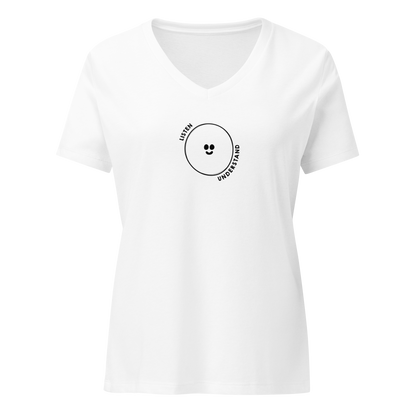 Listen, Understand Women’s V-neck tee