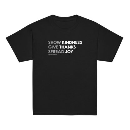 Kindness, Thanks, Joy Kids Tee