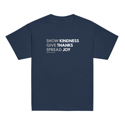 Kindness, Thanks, Joy Kids Tee