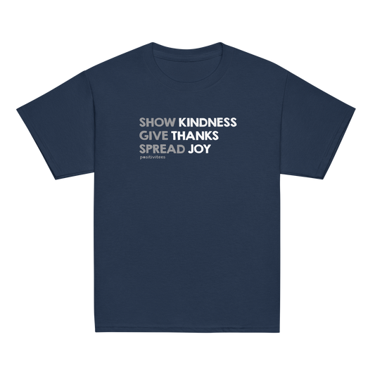 Kindness, Thanks, Joy Kids Tee